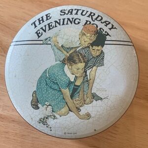 Vintage Saturday Evening Post Decorative Tin